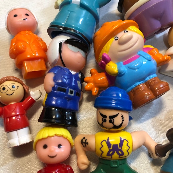 Lot Of 32 Vintage Toy People Little Tikes Mega Blocks Fisher Price - Picture 11 of 14